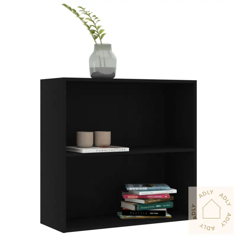 Bokhylle Svart 80X30X76,5 Cm Konstruert Tre