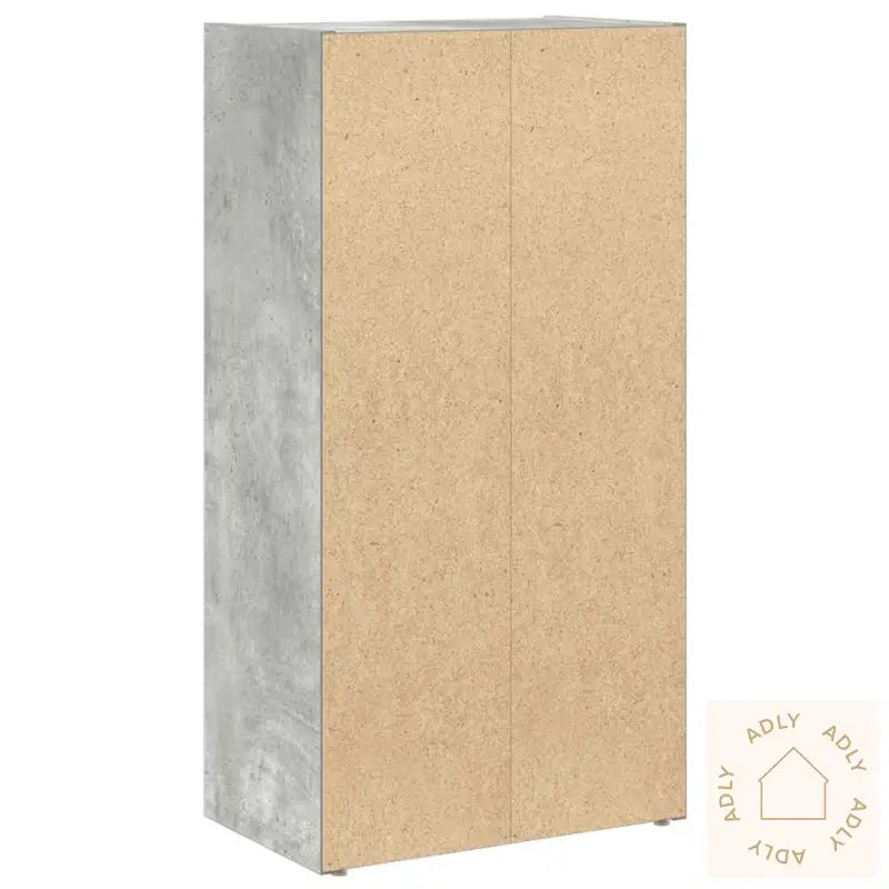 Bokhylle Betonggrå 40X24X77 Cm Konstruert Tre