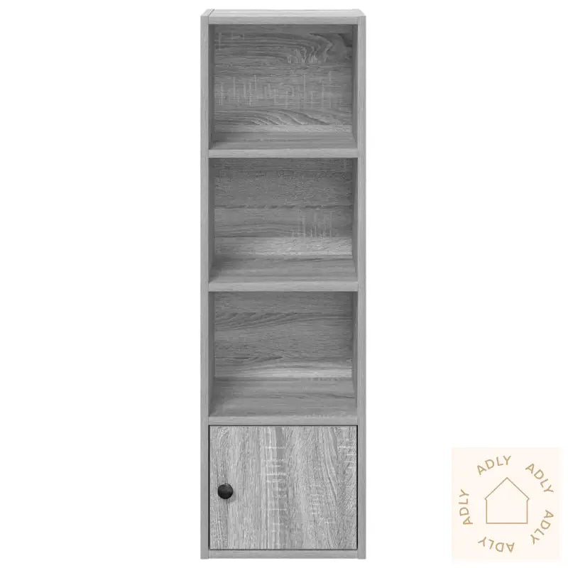 Bokhylle Grå Sonoma 31X24X102 Cm Konstruert Tre