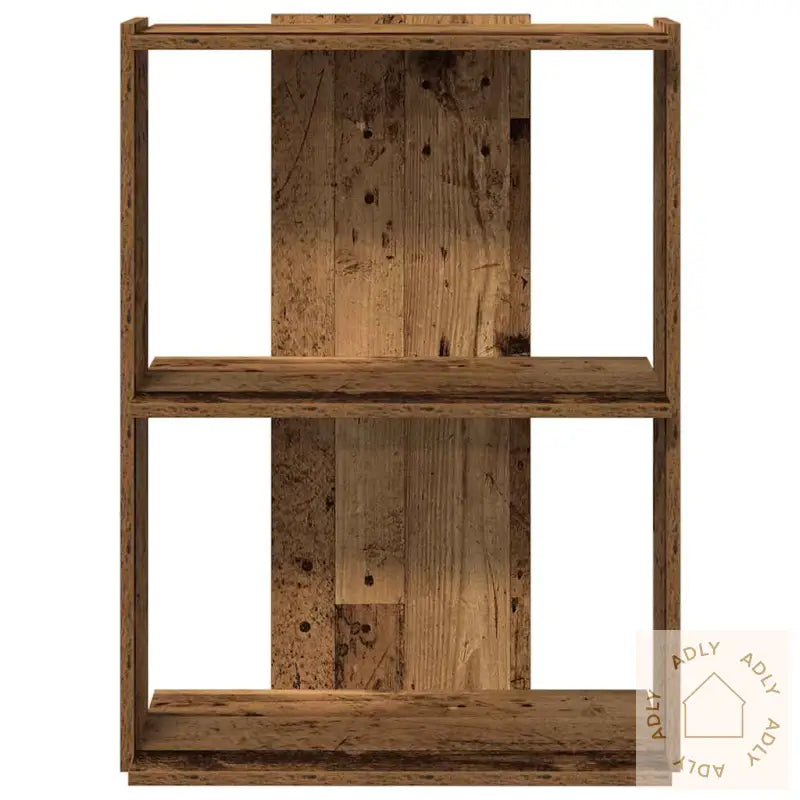 Bokhylle 3 Etasjer Gammelt Tre 60X30X80 Cm Konstruert Tre