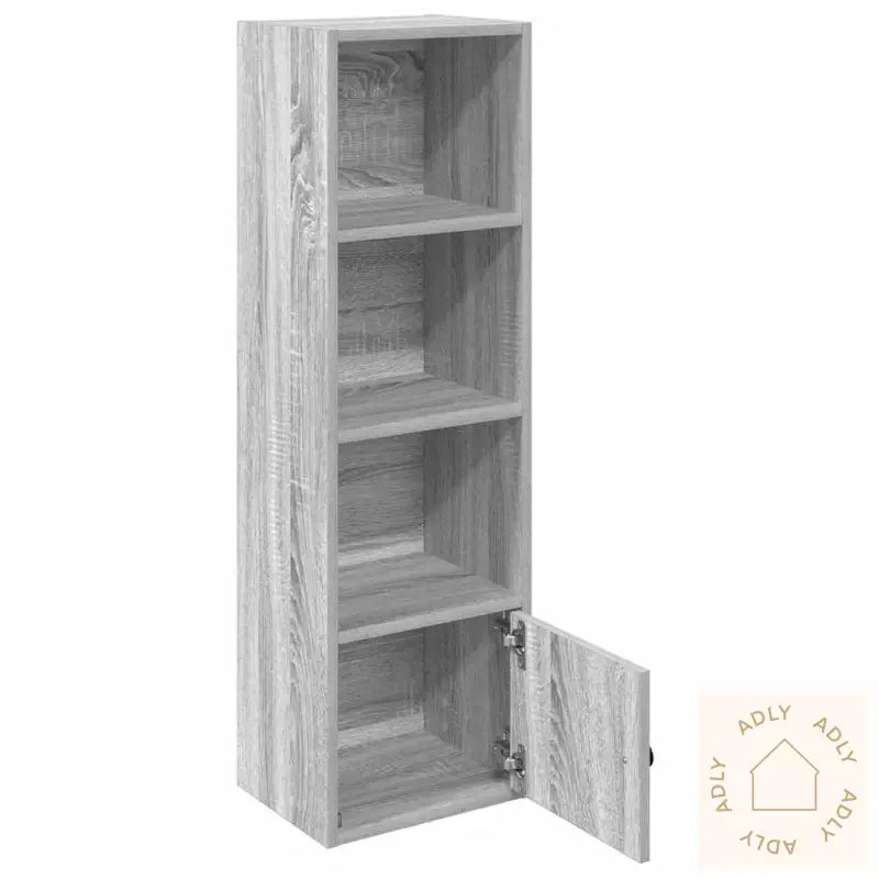 Bokhylle Grå Sonoma 31X24X102 Cm Konstruert Tre