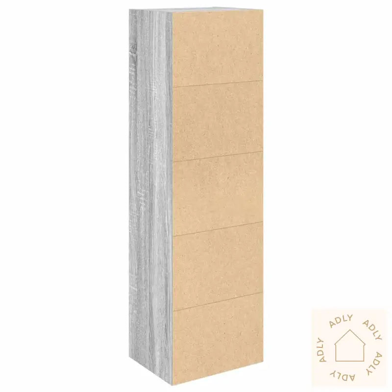 Bokhylle Grå Sonoma 31X24X102 Cm Konstruert Tre