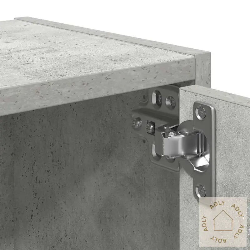 Bokhylle Betonggrå 40X24X77 Cm Konstruert Tre