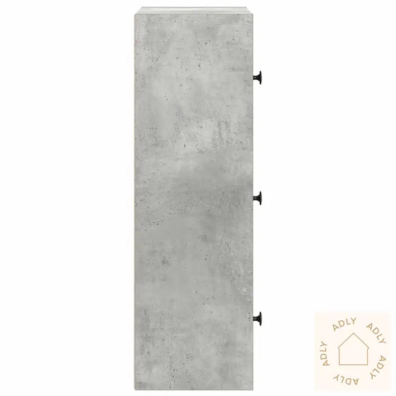 Bokhylle Betonggrå 40X24X77 Cm Konstruert Tre