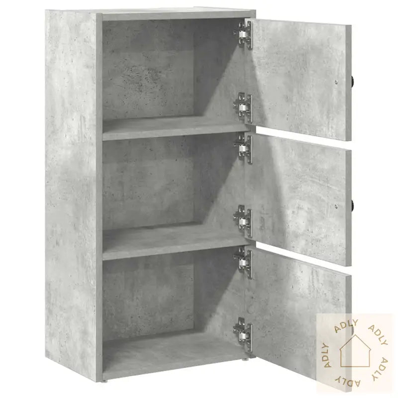 Bokhylle Betonggrå 40X24X77 Cm Konstruert Tre