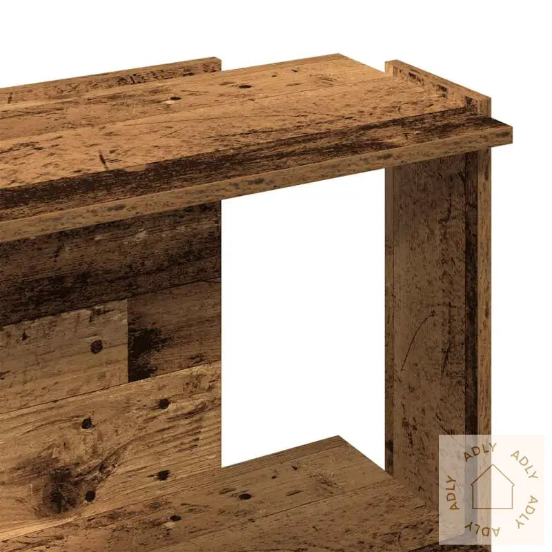 Bokhylle 3 Etasjer Gammelt Tre 60X30X80 Cm Konstruert Tre