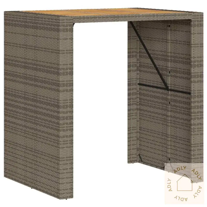 Hagebarsett Med Puter 5 Deler Grå Polyrotting Akasie