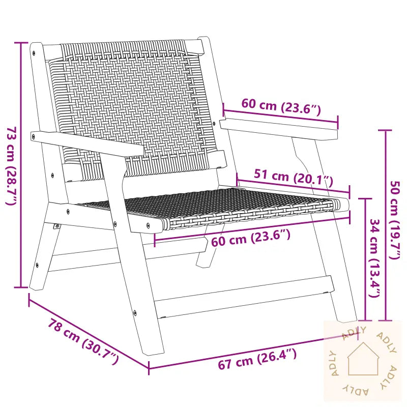 Hagemøbler 2 Stk Grå 76X67X73.5 Cm Solid Akasietre