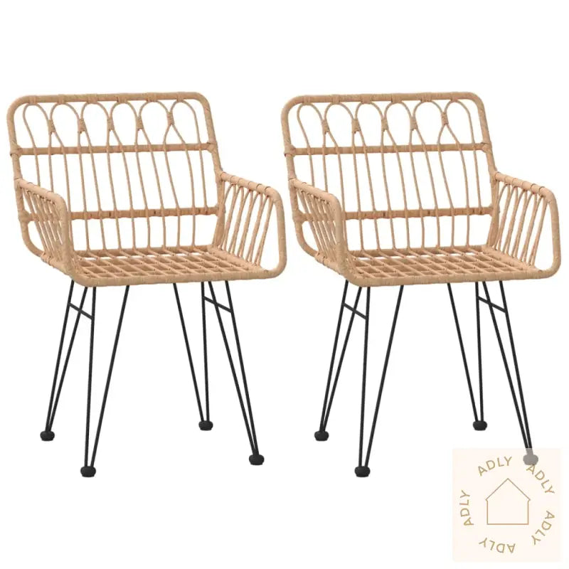 Hagestoler Med Armlener 2 Stk 56X64X80 Cm Pe Rotting