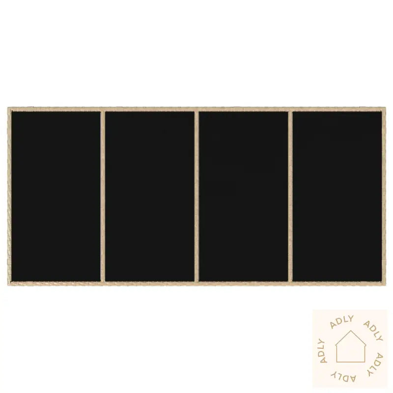 9 Stk Hagemøbelsett Beige Poly Rotting
