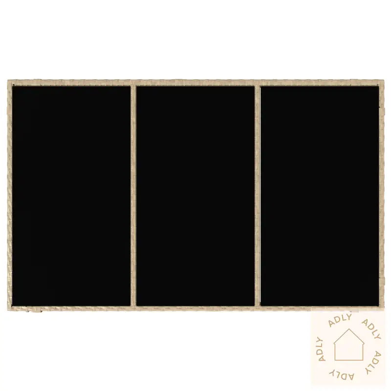 5 Delers Hage Spisebord Beige Poly Rotting