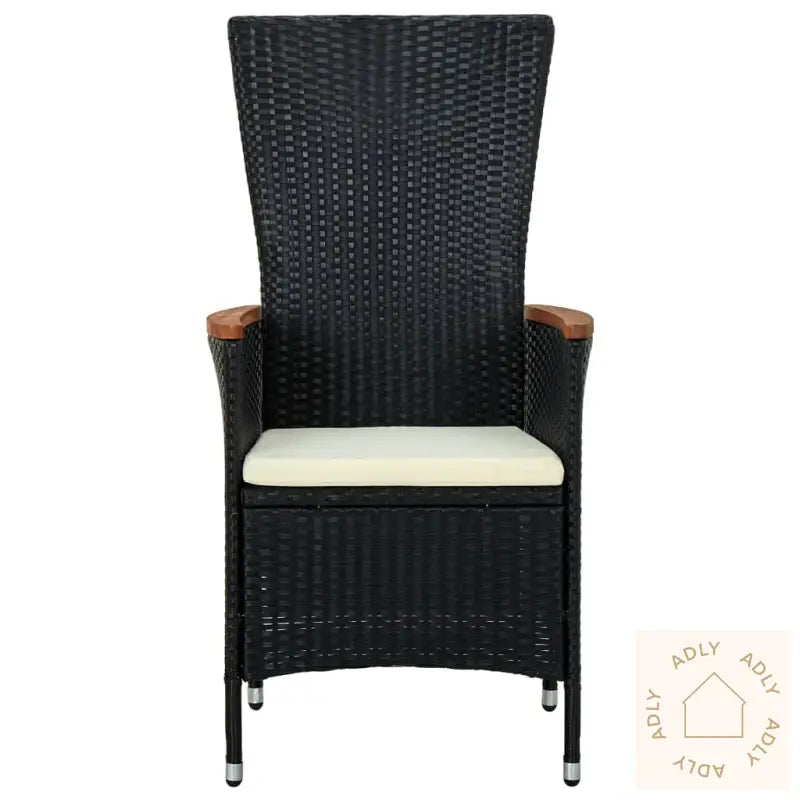 Hagespisegruppe Med Puter 3 Deler Svart