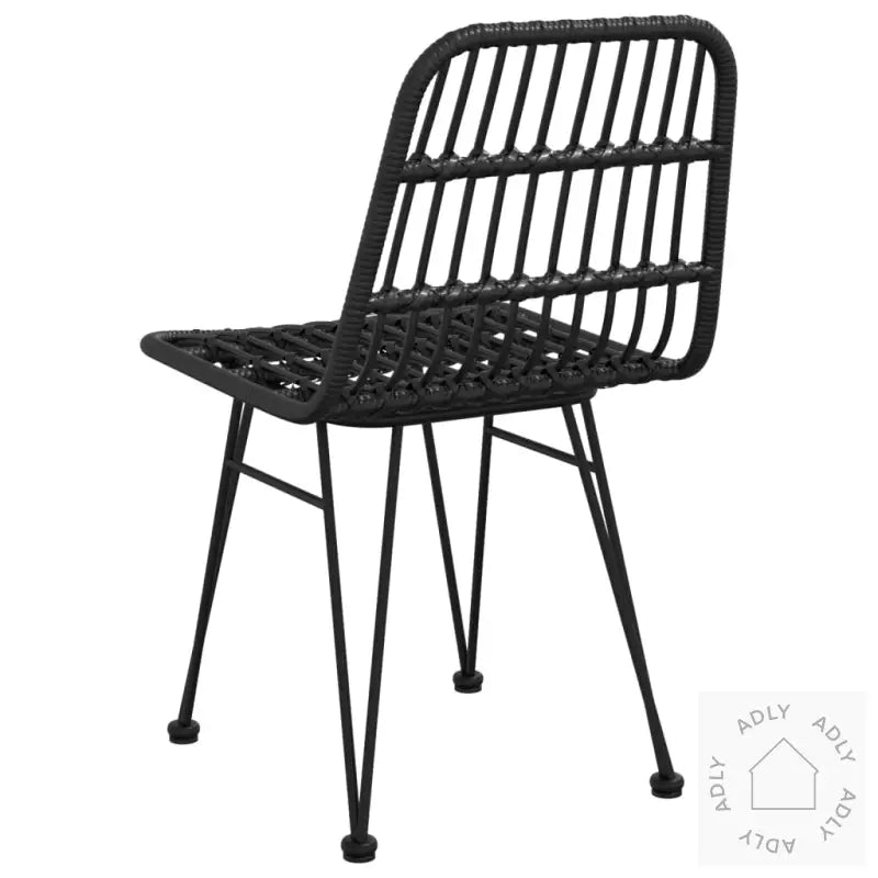 Hagestoler 2 Stk Svart 48X62X84 Cm Pe-Rotting