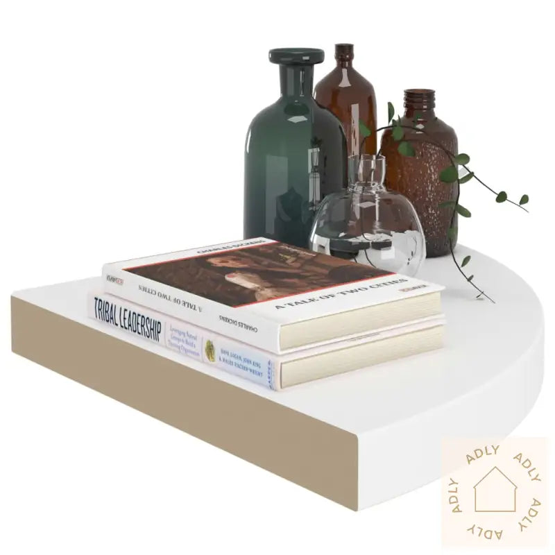 Flytende Vegghyller 4 Stk Hvit 35X35X3,8 Cm Mdf