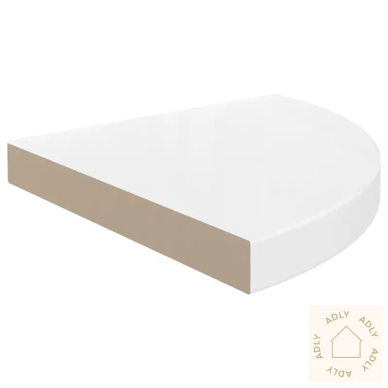 Flytende Vegghyller 4 Stk Høyglans Hvit 35X35X3,8 Cm Mdf