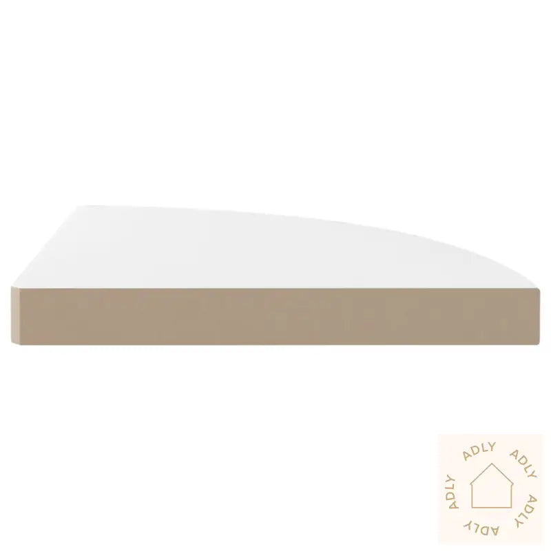 Flytende Vegghyller 4 Stk Høyglans Hvit 35X35X3,8 Cm Mdf