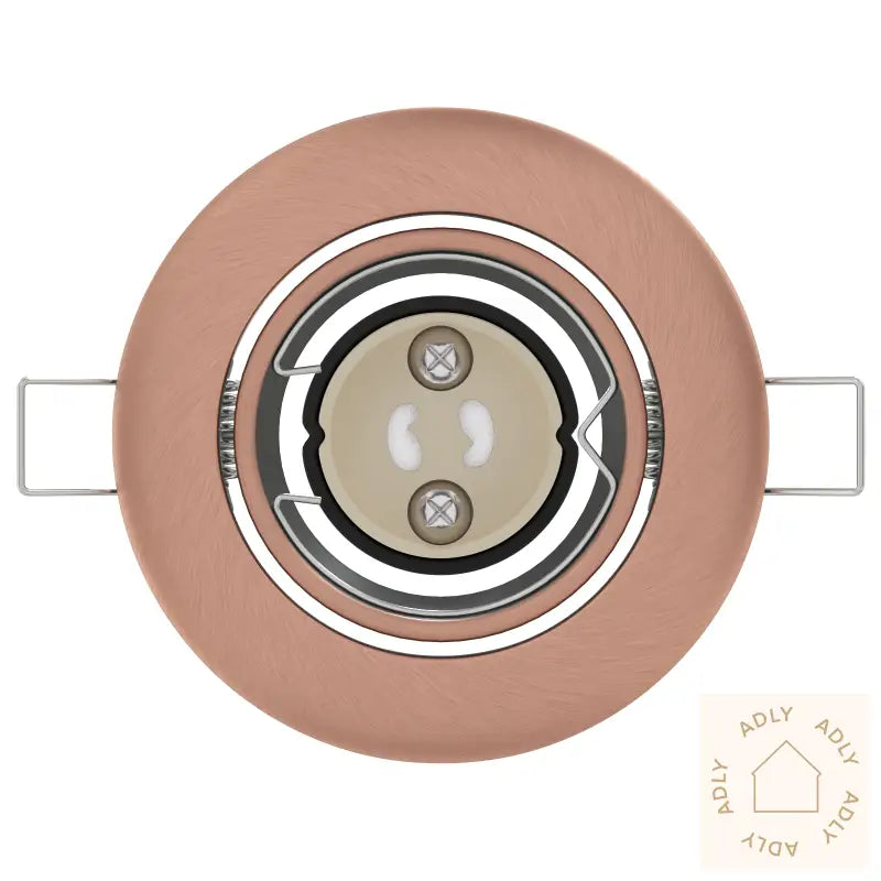 Innfelte Spotlights 6 Stk Runde Gu10 Kobber Ø90 Mm Stål