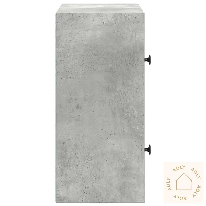 Bokhylle Betonggrå 40X24X52 Cm Konstruert Tre