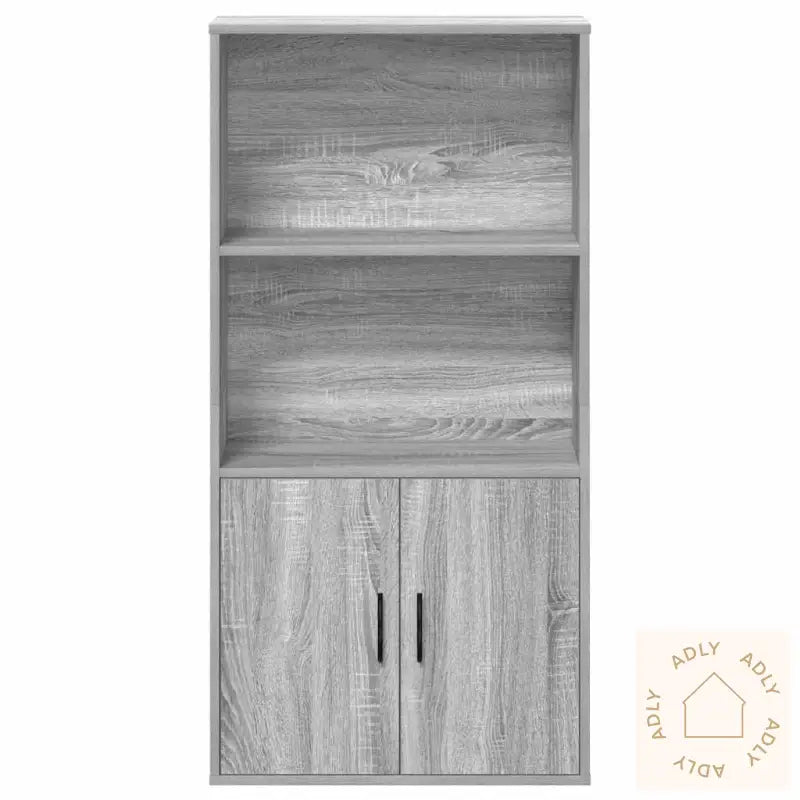 Bokhylle Grå Sonoma 60X24X120 Cm Konstruert Tre