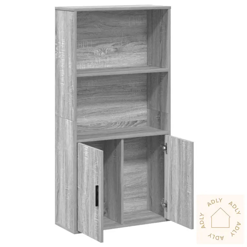 Bokhylle Grå Sonoma 60X24X120 Cm Konstruert Tre