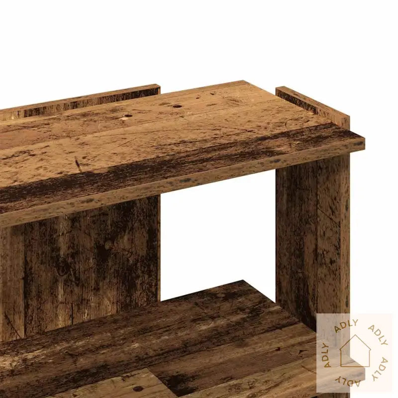 Bokhylle 3 Etasjer Gammelt Tre 60X30X60 Cm Konstruert Tre