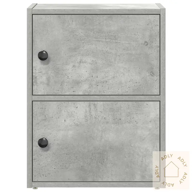 Bokhylle Betonggrå 40X24X52 Cm Konstruert Tre