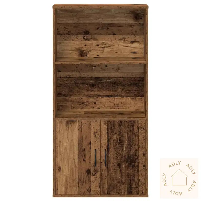 Bokhylle Gammelt Tre 60X24X120 Cm Konstruert Tre