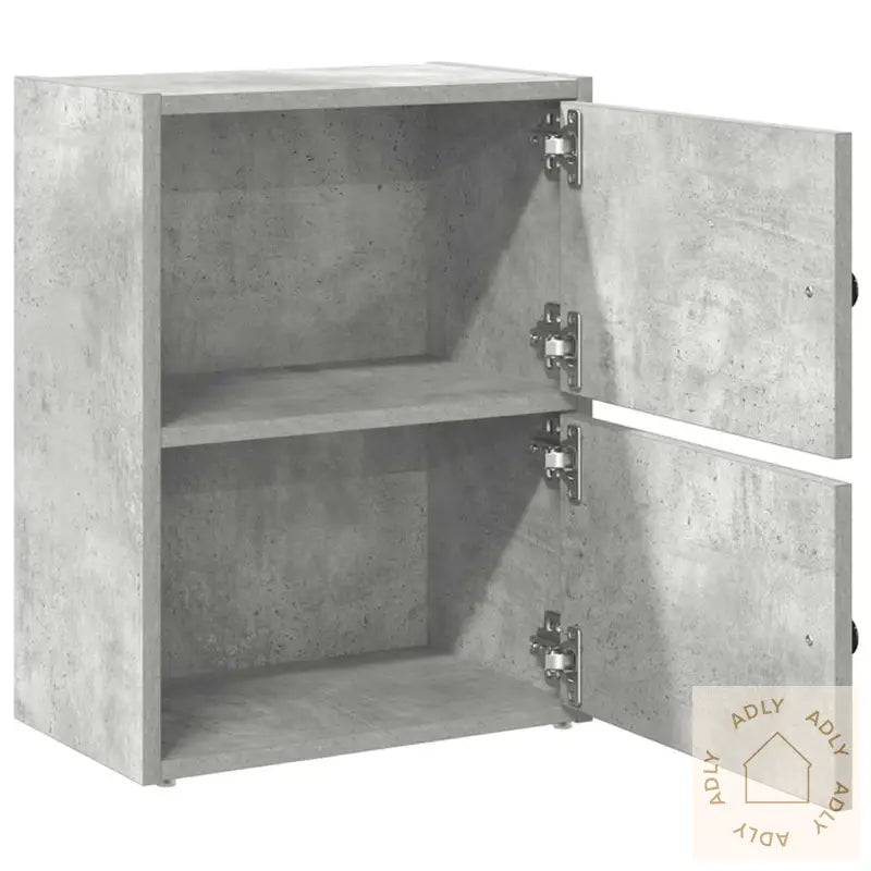 Bokhylle Betonggrå 40X24X52 Cm Konstruert Tre