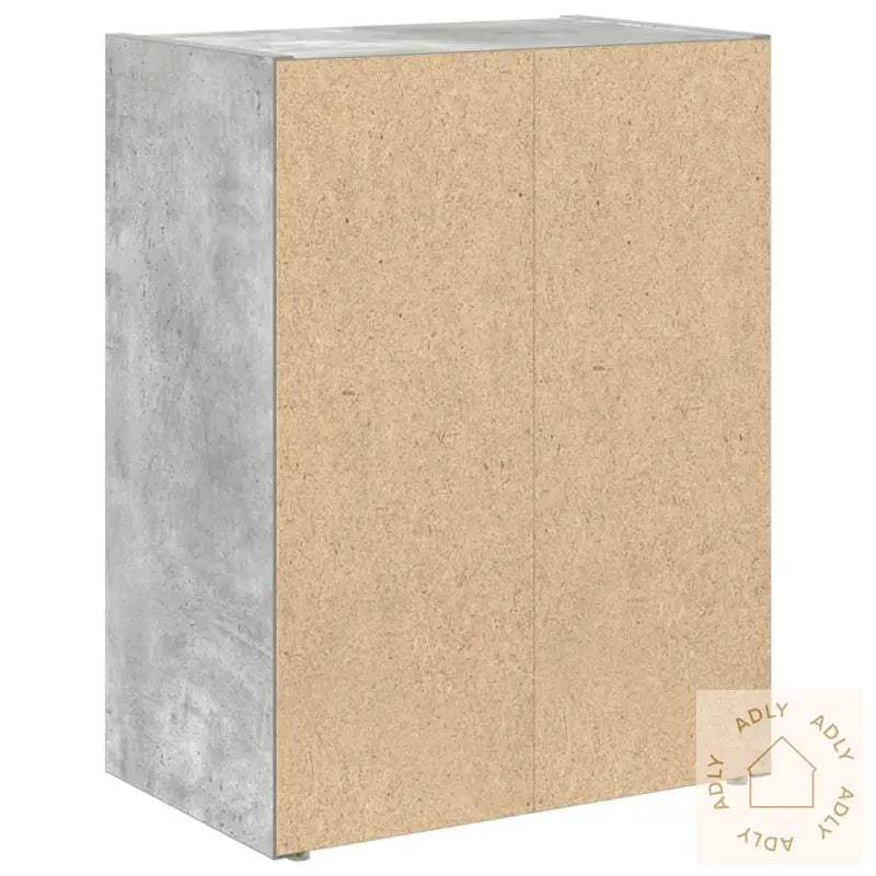 Bokhylle Betonggrå 40X24X52 Cm Konstruert Tre