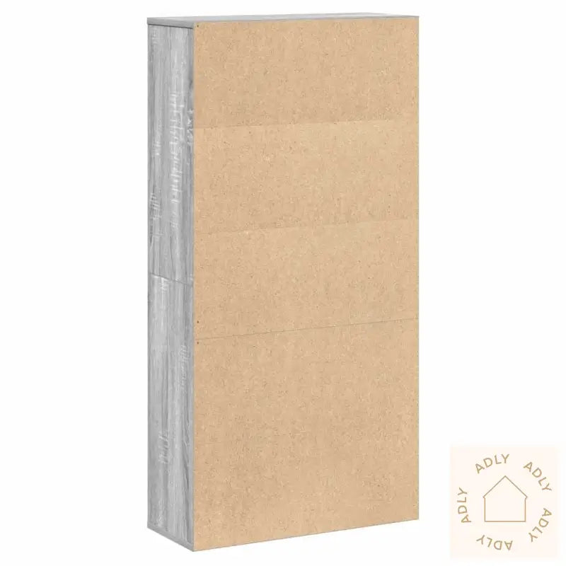 Bokhylle Grå Sonoma 60X24X120 Cm Konstruert Tre