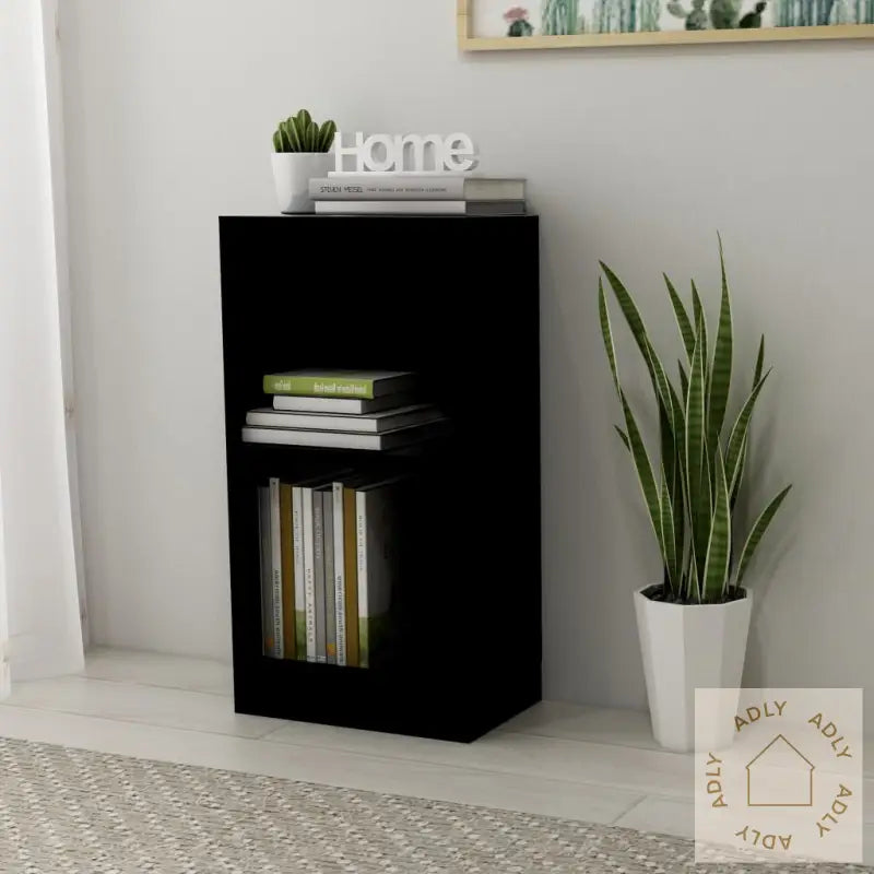 Bokhylle Svart 40X24X75 Cm Konstruert Tre