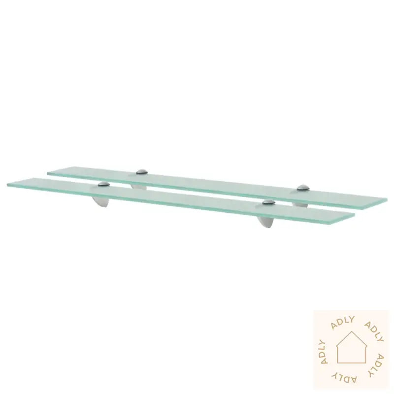Flytende Hyller 2 Stk Glass 80X20 Cm 8 Mm