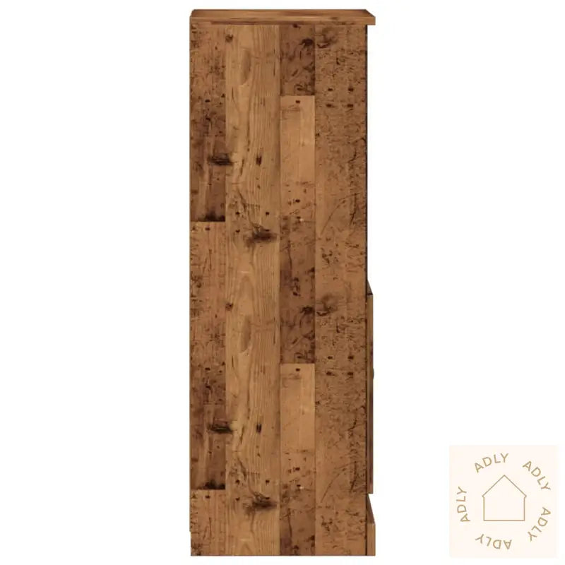 Highboard Gammelt Tre 36X35,5X103,5 Cm Konstruert Tre