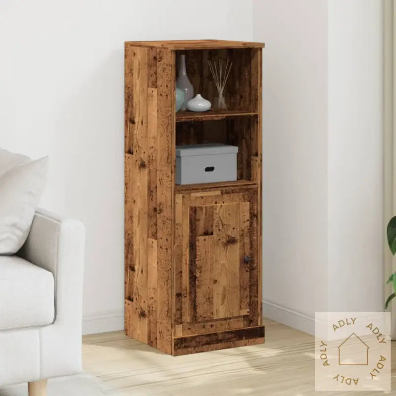 Highboard Gammelt Tre 36X35,5X103,5 Cm Konstruert Tre