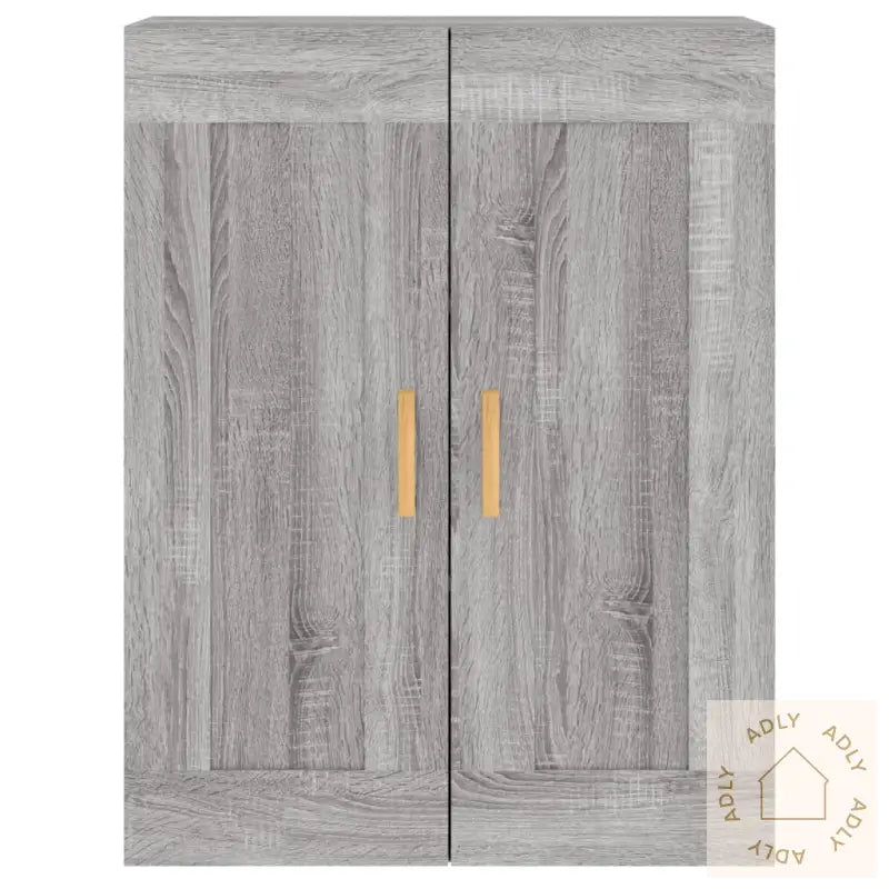 Veggskap 2 Stk Grå Sonoma Konstruert Tre