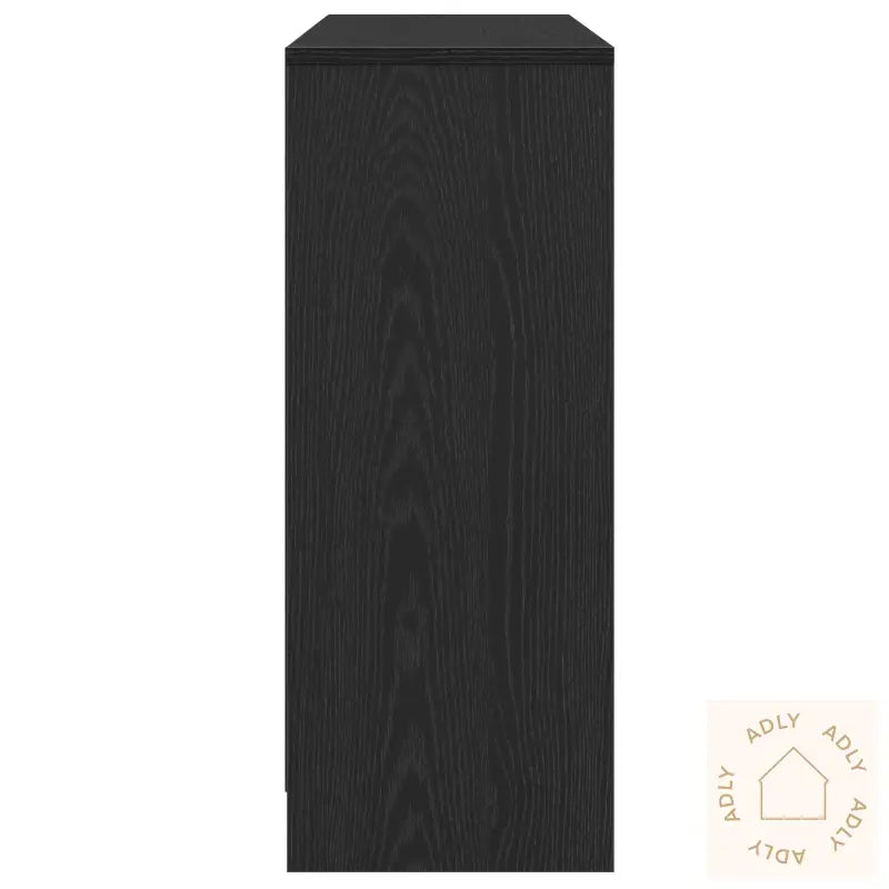 Sideboard I Svart Eik 102X33X75 Cm I Konstruert Tre