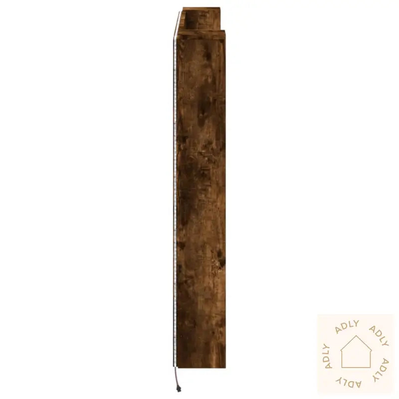 Hodegavl Skap Med Led Røkt Eik 140X16,5X103,5 Cm