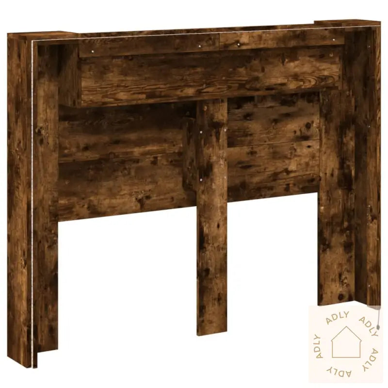 Hodegavl Skap Med Led Røkt Eik 140X16,5X103,5 Cm