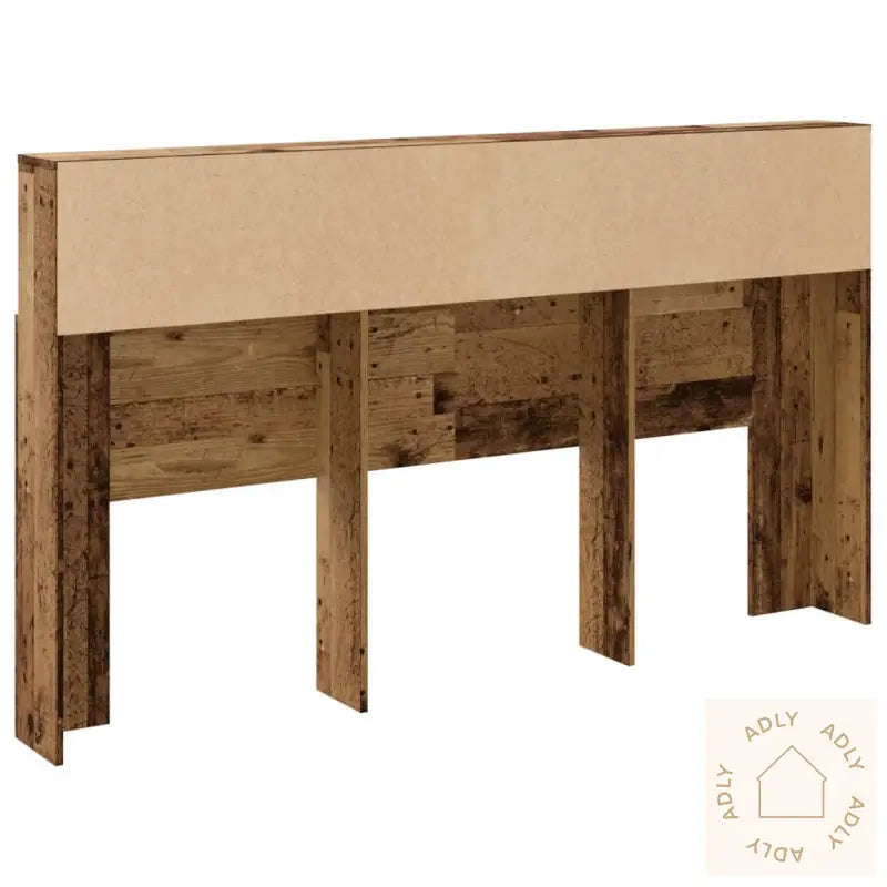Hodegavl Med Hylle Gammelt Tre 180X19X103,5 Cm Konstruert Tre