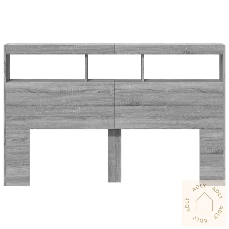 Hodegavl Skap Med Led Grå Sonoma 160X17X102 Cm