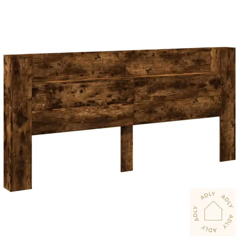 Hodegavl Skap Med Led Røkt Eik 220X16,5X103,5 Cm