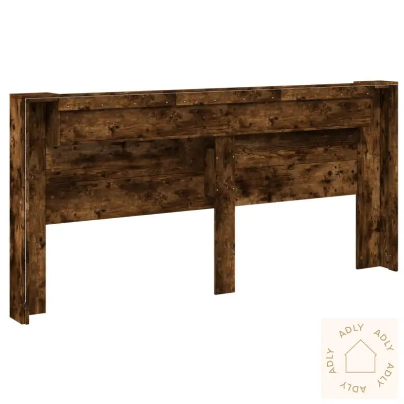 Hodegavl Skap Med Led Røkt Eik 220X16,5X103,5 Cm