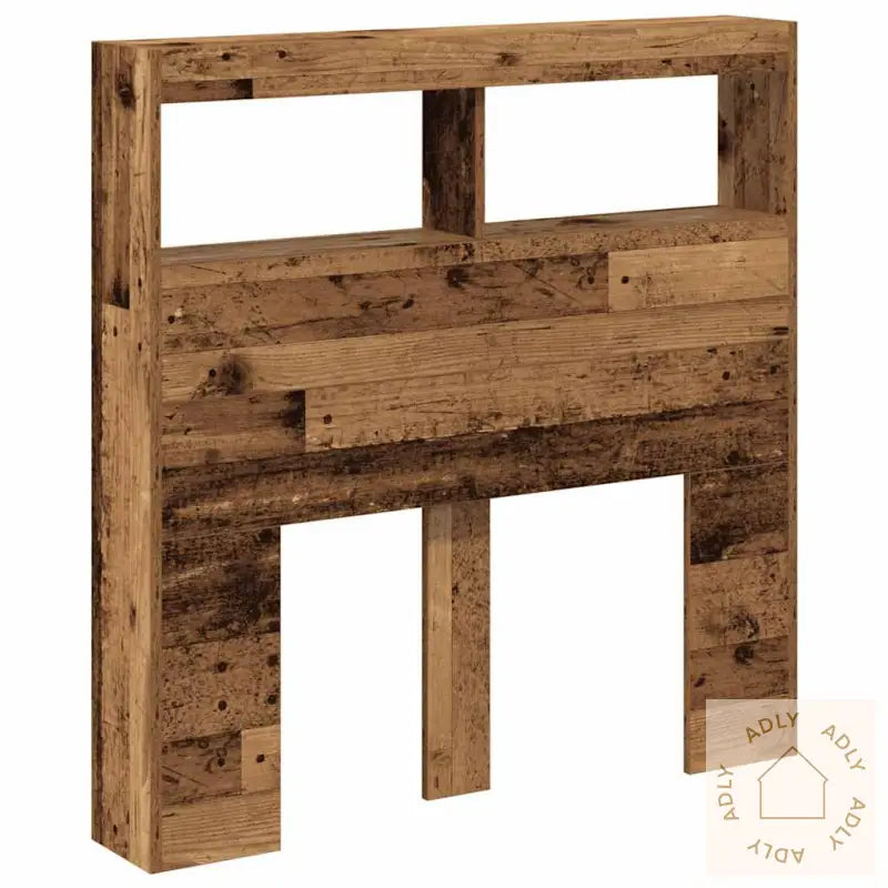 Hodegavl Skap Med Led Gammelt Tre 100X17X102 Cm