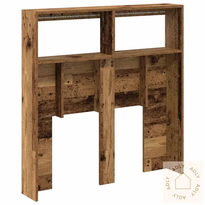 Hodegavl Skap Med Led Gammelt Tre 100X17X102 Cm