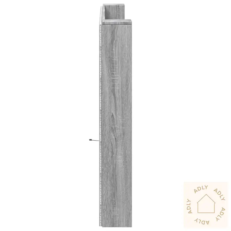 Hodegavl Skap Med Led Grå Sonoma 200X16,5X103,5 Cm