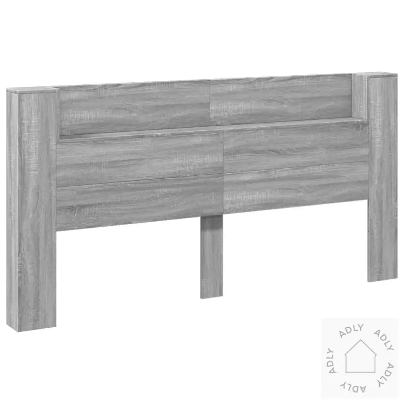 Hodegavl Skap Med Led Grå Sonoma 200X16,5X103,5 Cm