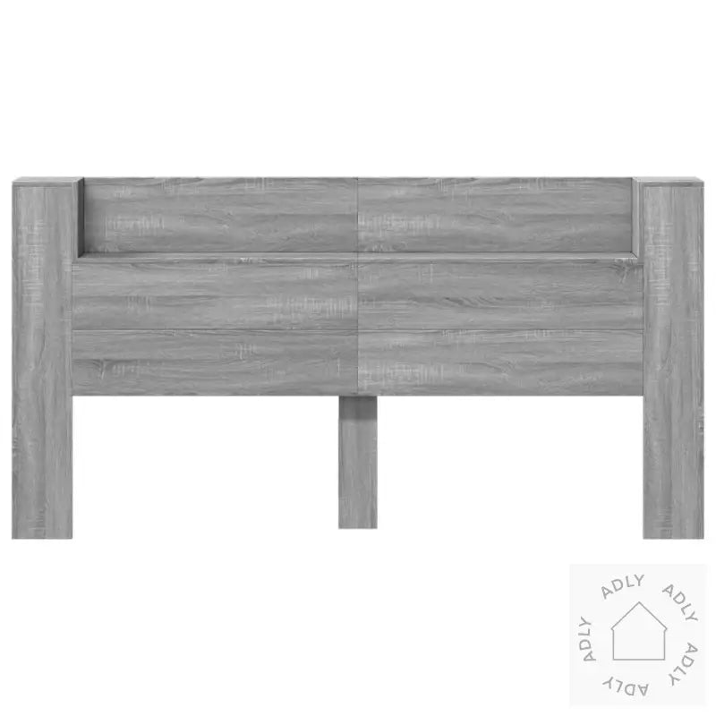 Hodegavl Skap Med Led Grå Sonoma 200X16,5X103,5 Cm