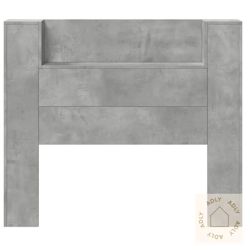 Hodegavl Skap Med Led Betonggrå 120X16,5X103,5 Cm
