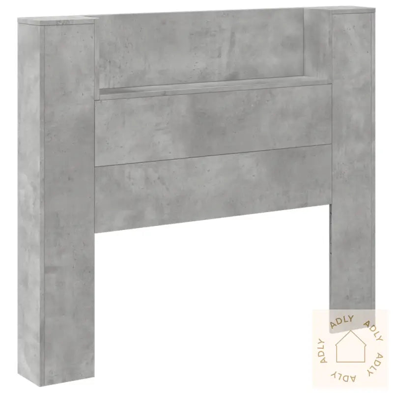 Hodegavl Skap Med Led Betonggrå 120X16,5X103,5 Cm