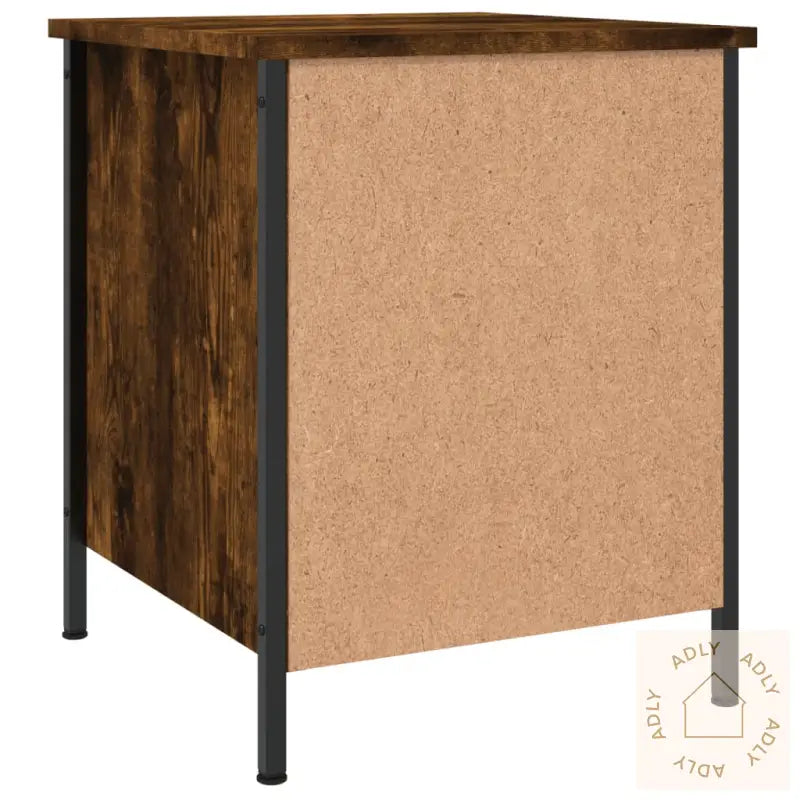 Nattbord 2 Stk Røkt Eik 40X42X50 Cm Konstruert Tre